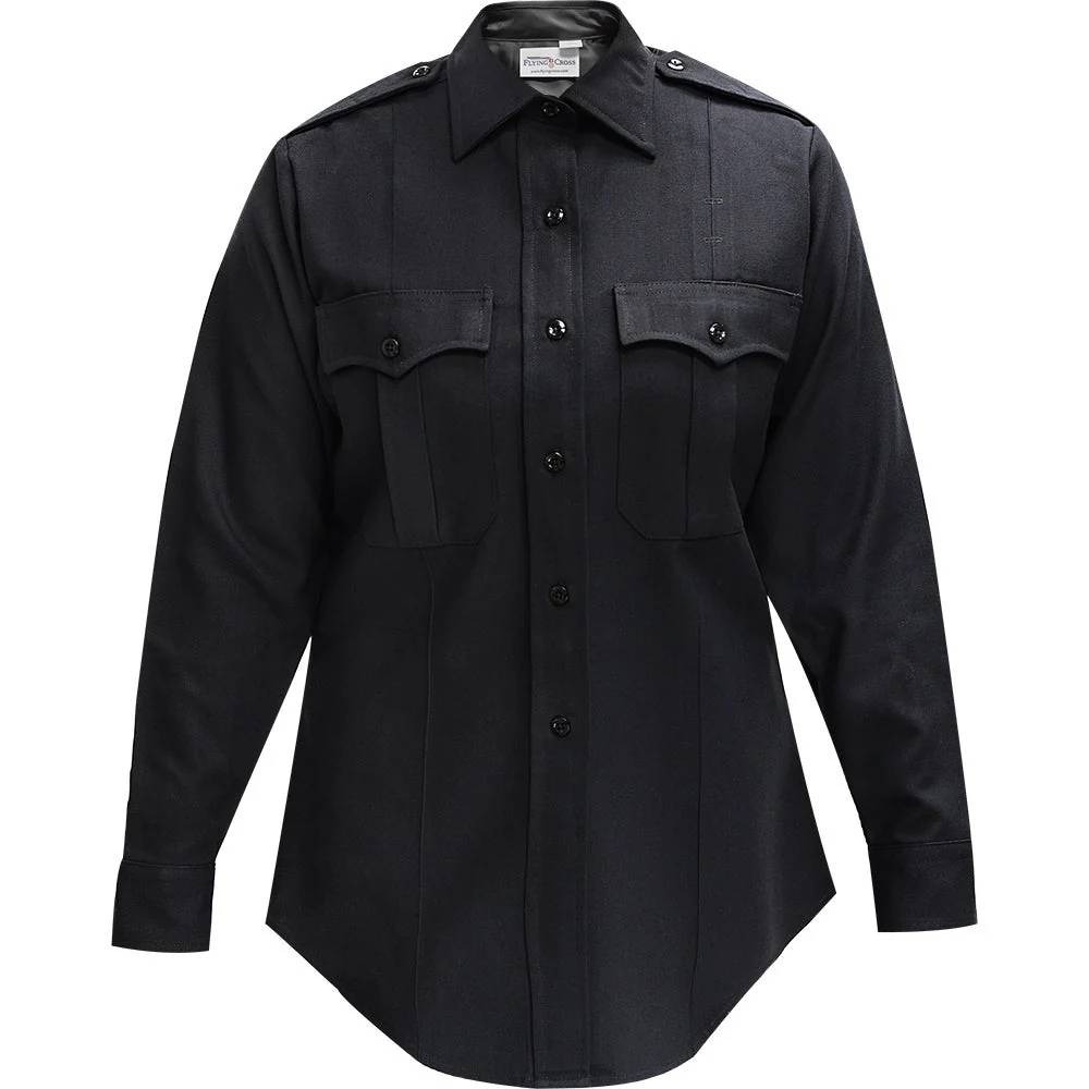 Flying Cross Womens 50 Reg Black Long Sleeve Police Uniform Shirt 102W6986 NWT